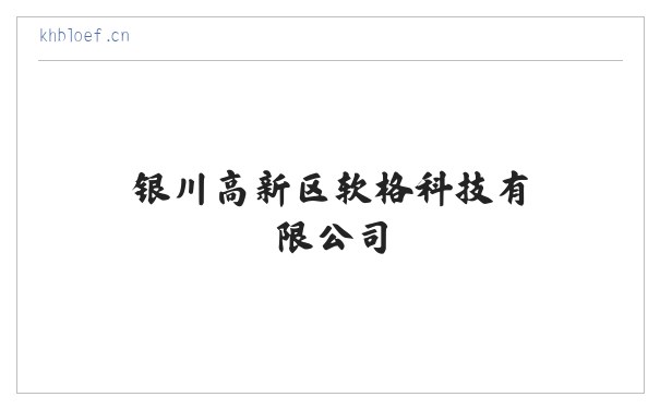 银川高新区软格科技有限公司 缩略图